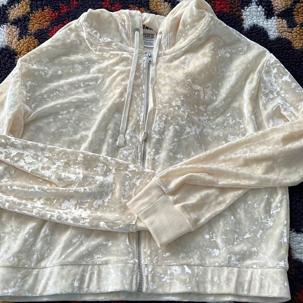 PINK velvet jacket women